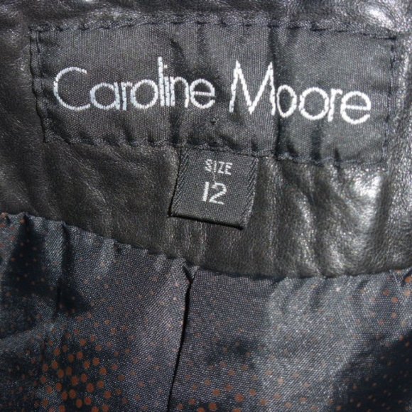 CAROLINE MOORE channel quilted lamb leather SUEDE JACKET blazer cropped vintage - Picture 7 of 7